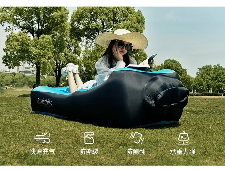 Camping Mat Double Layer Thicken Portable Inflatable Air Cushion Lazy Sofa Bed Office Outdoor 공기를 넣은 쿠션 Domestic Air Cushion