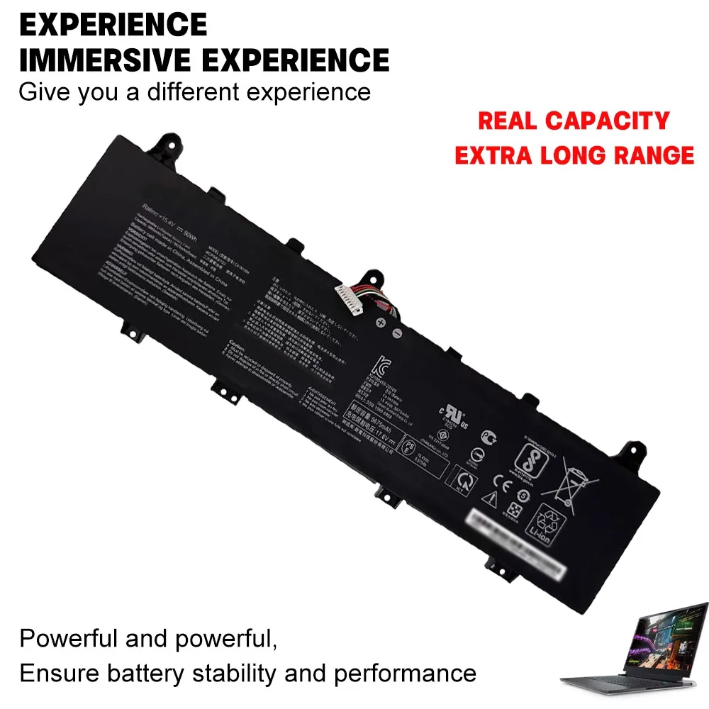 C41N1906 C41N1906-1 15.4V 90Wh 5845mAh Laptop Battery for ASUS ROG GX550 TUF A15/A17 FA506/FA706 F15 FX506/FX706 Series stable