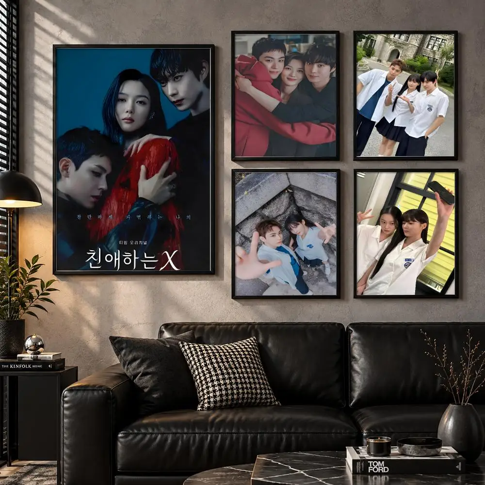 Dear X Korean Fame Psychological Thriller Ambition Poster Self-Adhesive Unframed Fashion Wall Prints for Office & Home Decor