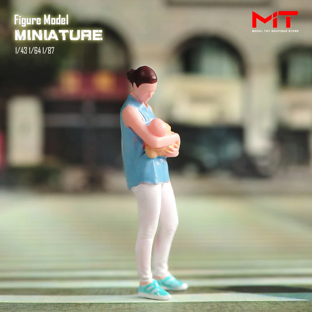 تمثال المنمنمات 1/87 1/64 1/43 1/24 الأم عقد الطفل الدعائم المشهد الدافئ رسمت/غير مصبوغ أرقام نموذج التصوير الإبداعي