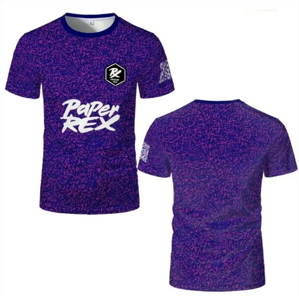 2025 New Esports Game Prx Night Mode Jersey For Fans Breathable Sports Men's Kids Crew-Neck Short-Sleeved Casual T-Shirt