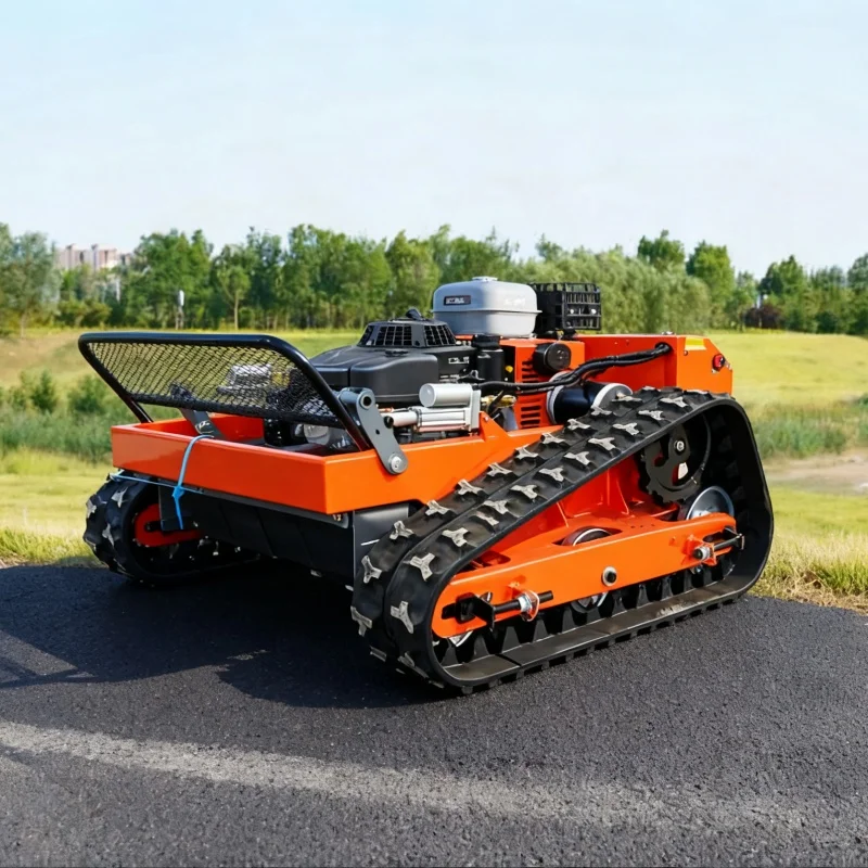 Tracked Radio Controlled Grass Cutter Robotic Mowers with GPS Navigation Automatic Wireless Grass Trimmer Rc Lawn Mower