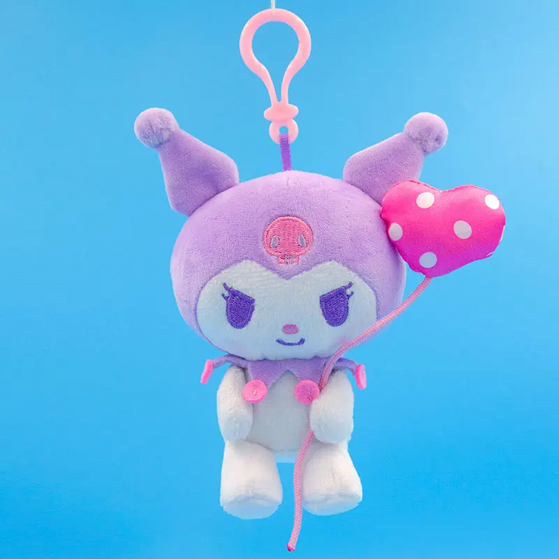 Hello Kitty ma mélodie Kuromi Kawaii dessin animé en peluche poupée pendentif Anime Sanrio fille coeur mignon en peluche sac à dos porte-clés filles cadeau