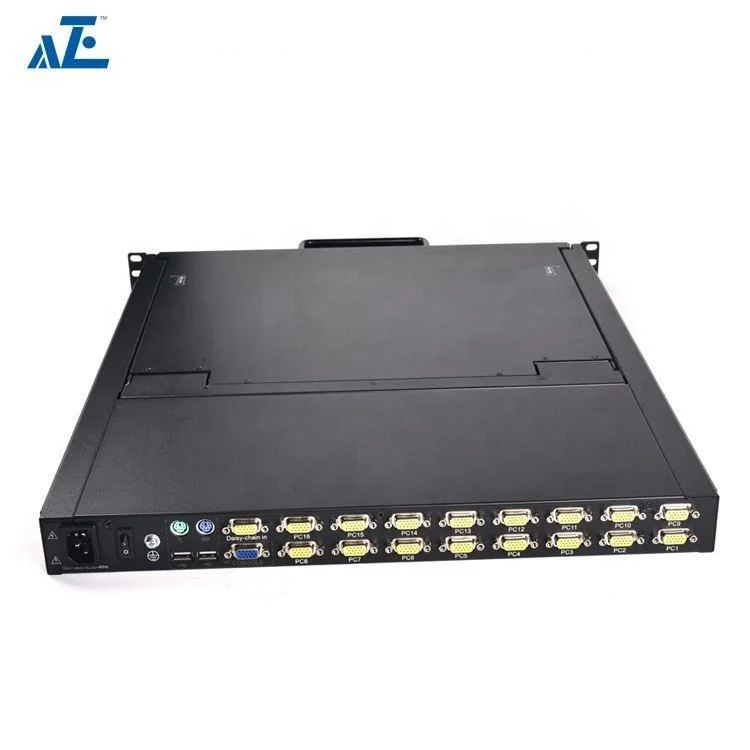 Professional Manufacture 16 port kvm Console Extender Multi Monitor KVM Switch Rack Console