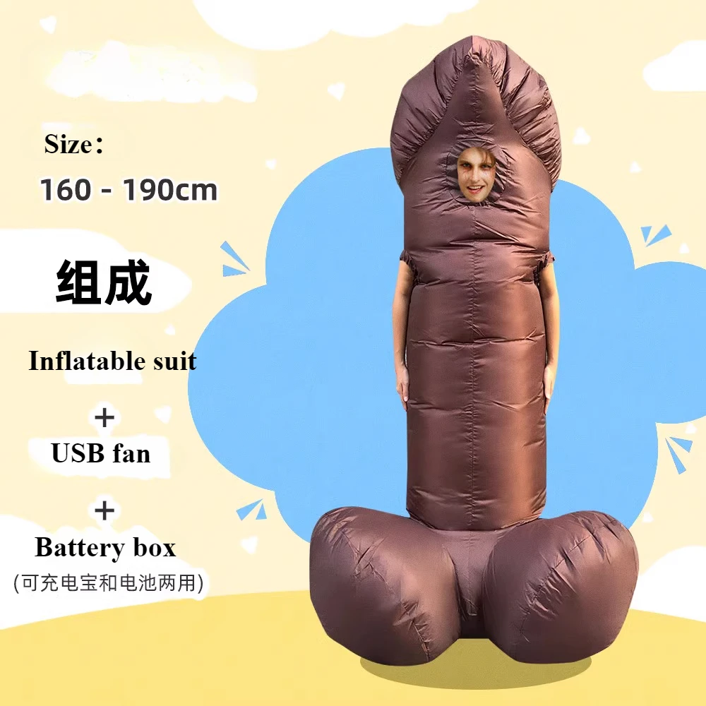 

Funny clown adult inflatable suit for festival; Children's Day annual party KTV bar stage inflatable doll suit for performance