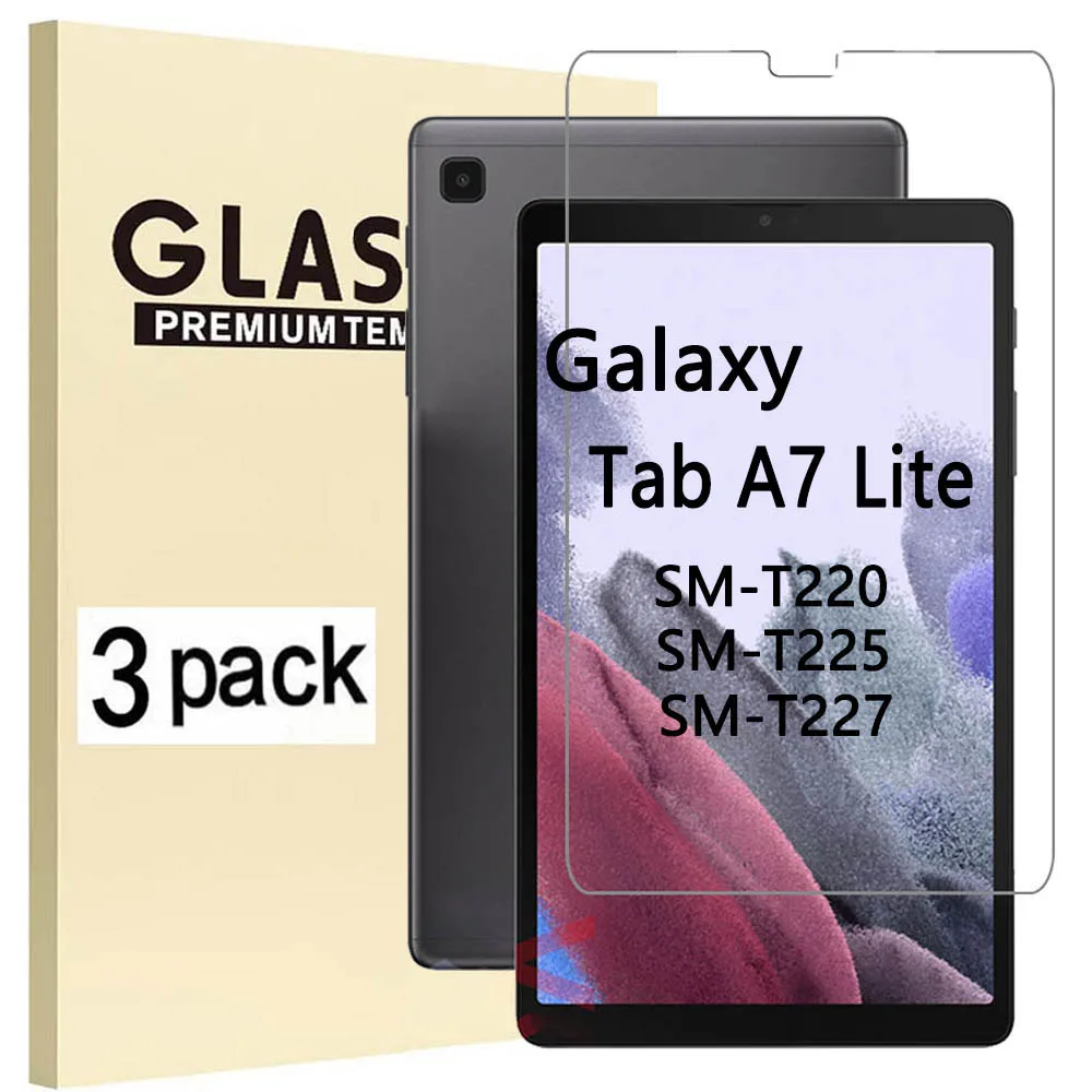 

(3 Pack) Tempered Glass For Samsung Galaxy Tab A7 Lite 8.7 2021 SM-T220 SM-T225 SM-T227 Anti-Scratch Screen Protector Film