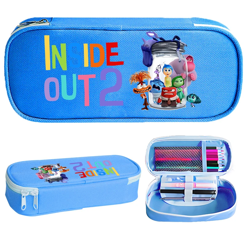 صندوق أقلام رصاص مطبوع أنيمي للأطفال ، أدوات قرطاسية كرتونية ، قلم رصاص للفتيان والفتيات ، مستلزمات مدرسية ، هدايا أعياد الميلاد ، من الداخل والخارج 2