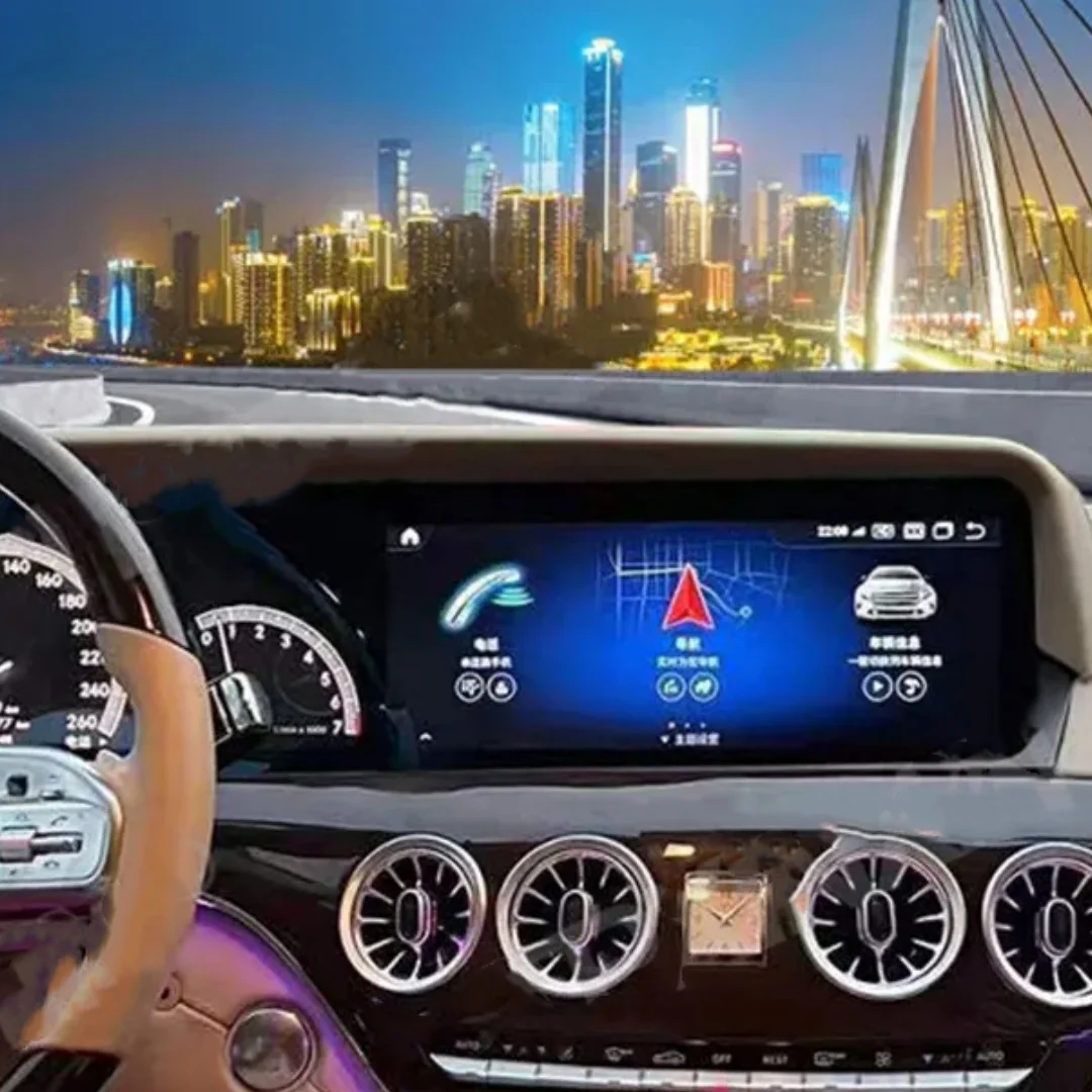 

12.3 Inch Android 13 Car Stereo For Mercedes Benz E Class W222 2014-2017 QLED Screen Radio GPS Navi Multimedia Player Heat Unit