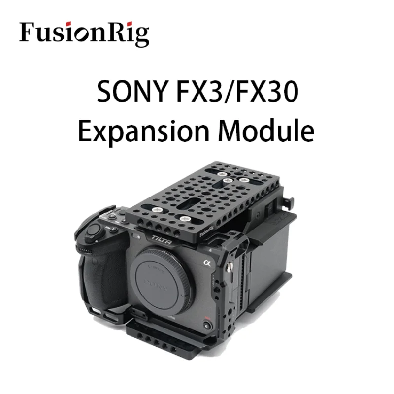 FusionRig Aluminum Alloy  Camera Full Cage For Sony FX3/FX30 Cage Rig Expansion Module cineback