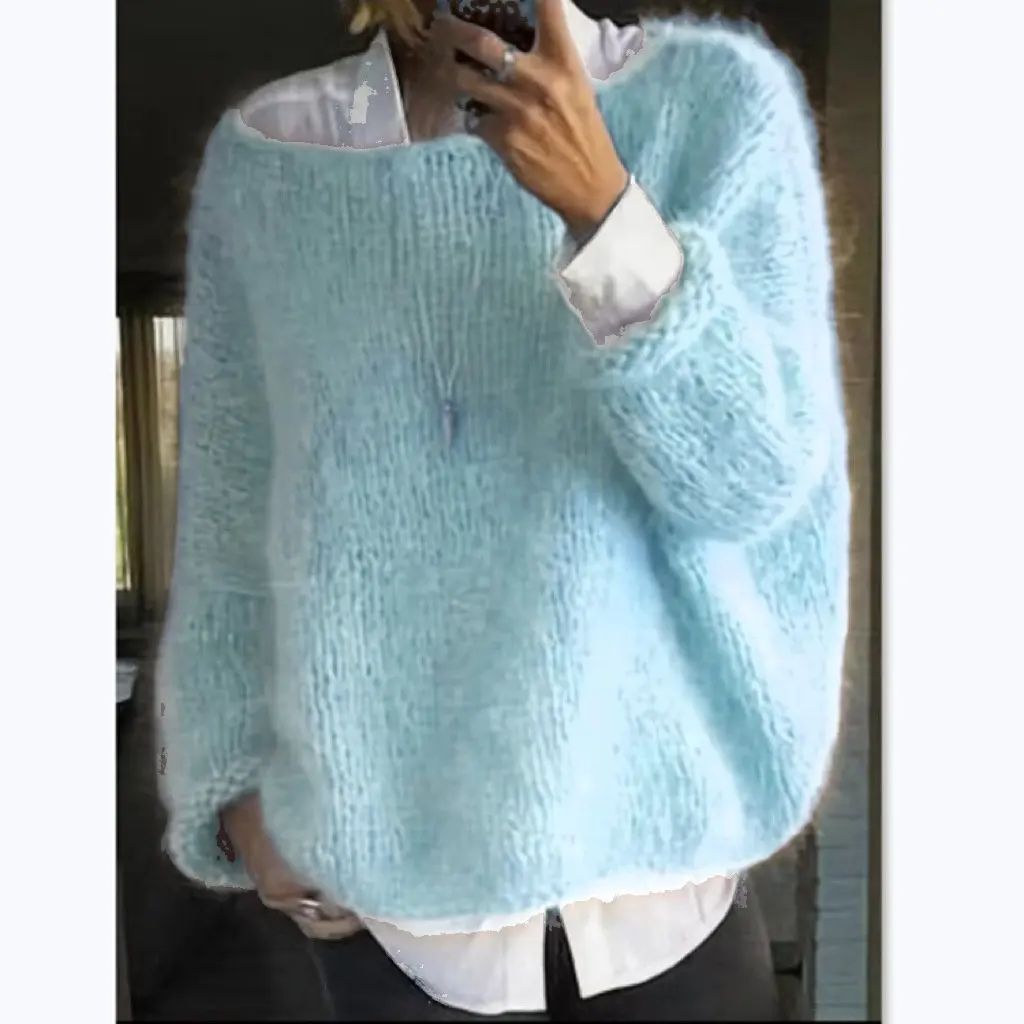 Maglione lavorato a maglia da donna Moda Casual Stile europeo americano Autunno Inverno Top Abbigliamento da donna