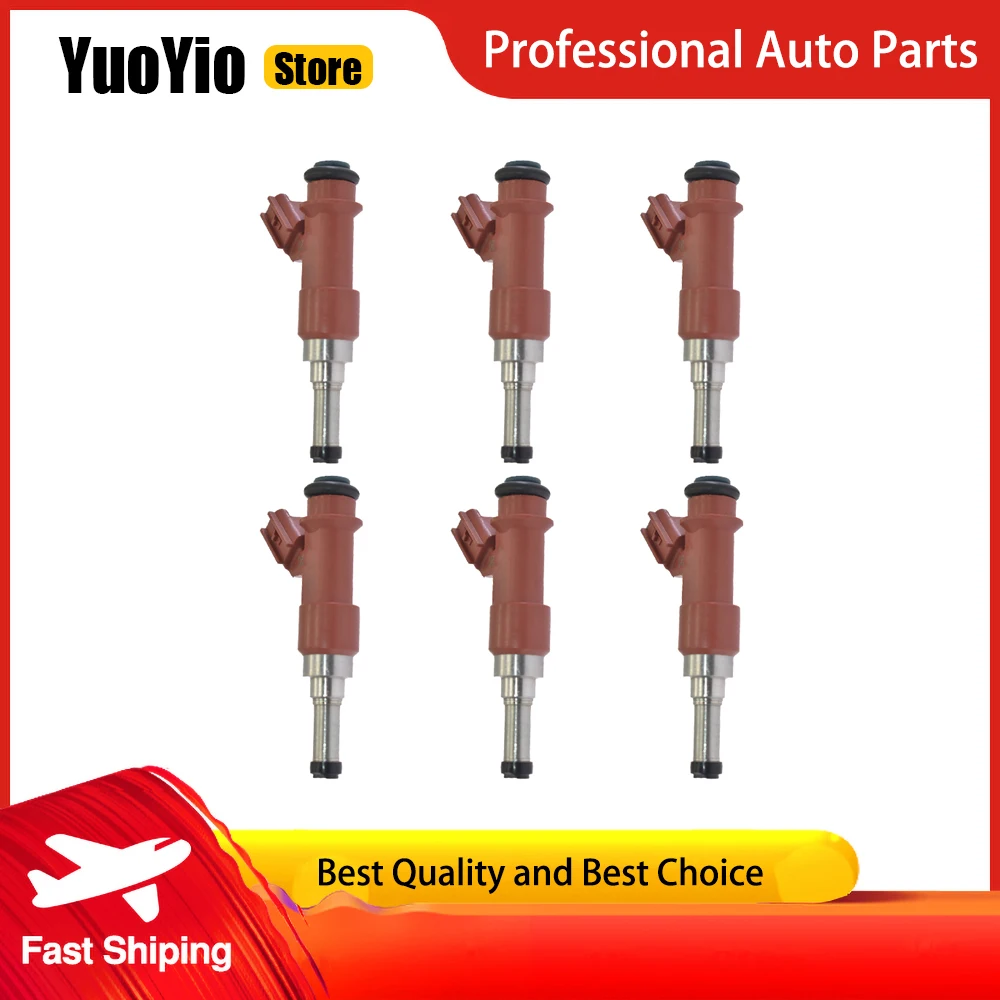 

YuoYio 6Pcs New Fuel Injection Nozzle 23209--31050 23250-31050 23250-0P040 23209-0P040 For Toyota Lexus ES350 GSV40 And More