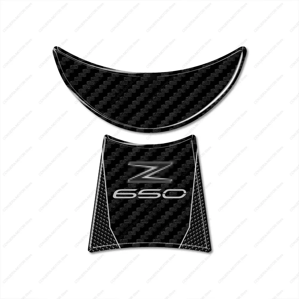 

Motorcycle Accessories Key Area Sticker 3D Epoxy Resin Sticker Anti Slip Scratch Kit For Z650 2023-2025 Tank Pad