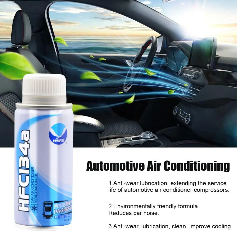 70ml Automotive Air Conditioning Compressor Refrigeration Oil R134a Refrigerant Snow Efficient Special Refrigerant