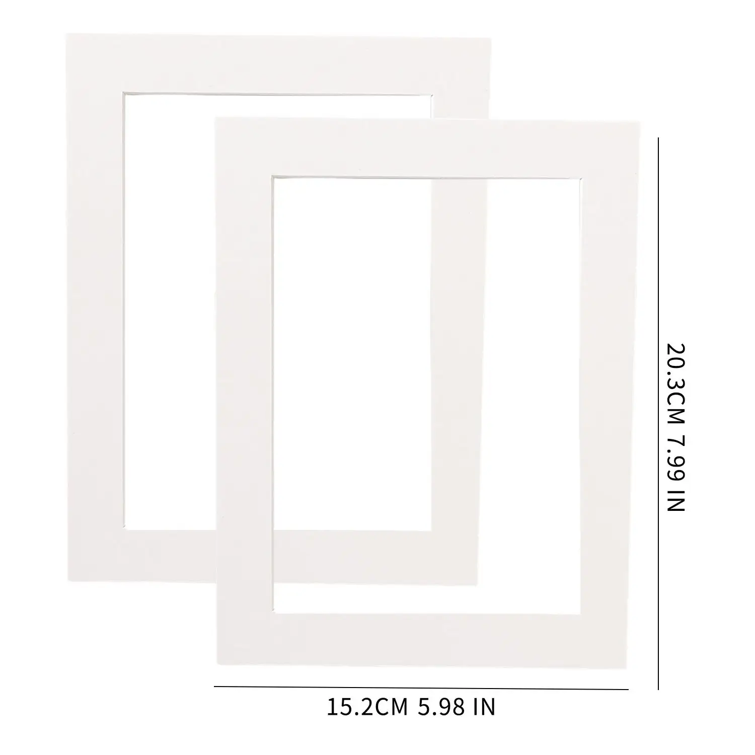 10/2x White Photo Mat Set Picture Mounts For Frames