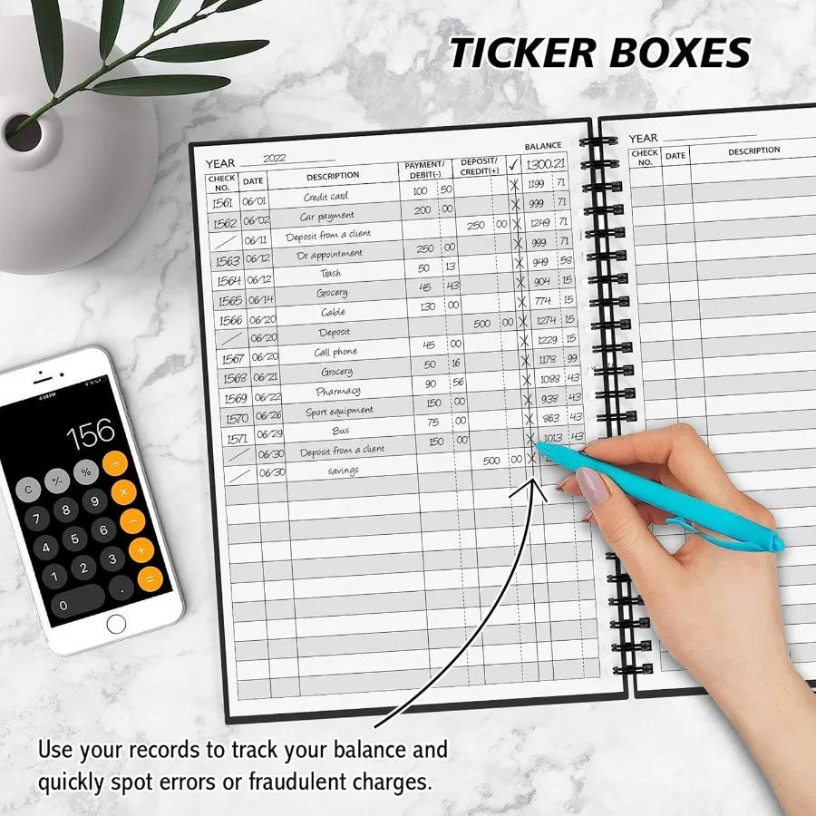 中小企業や個人の財務管理に最適なA5会計帳簿：収入、支出、預金の監視に最適です。