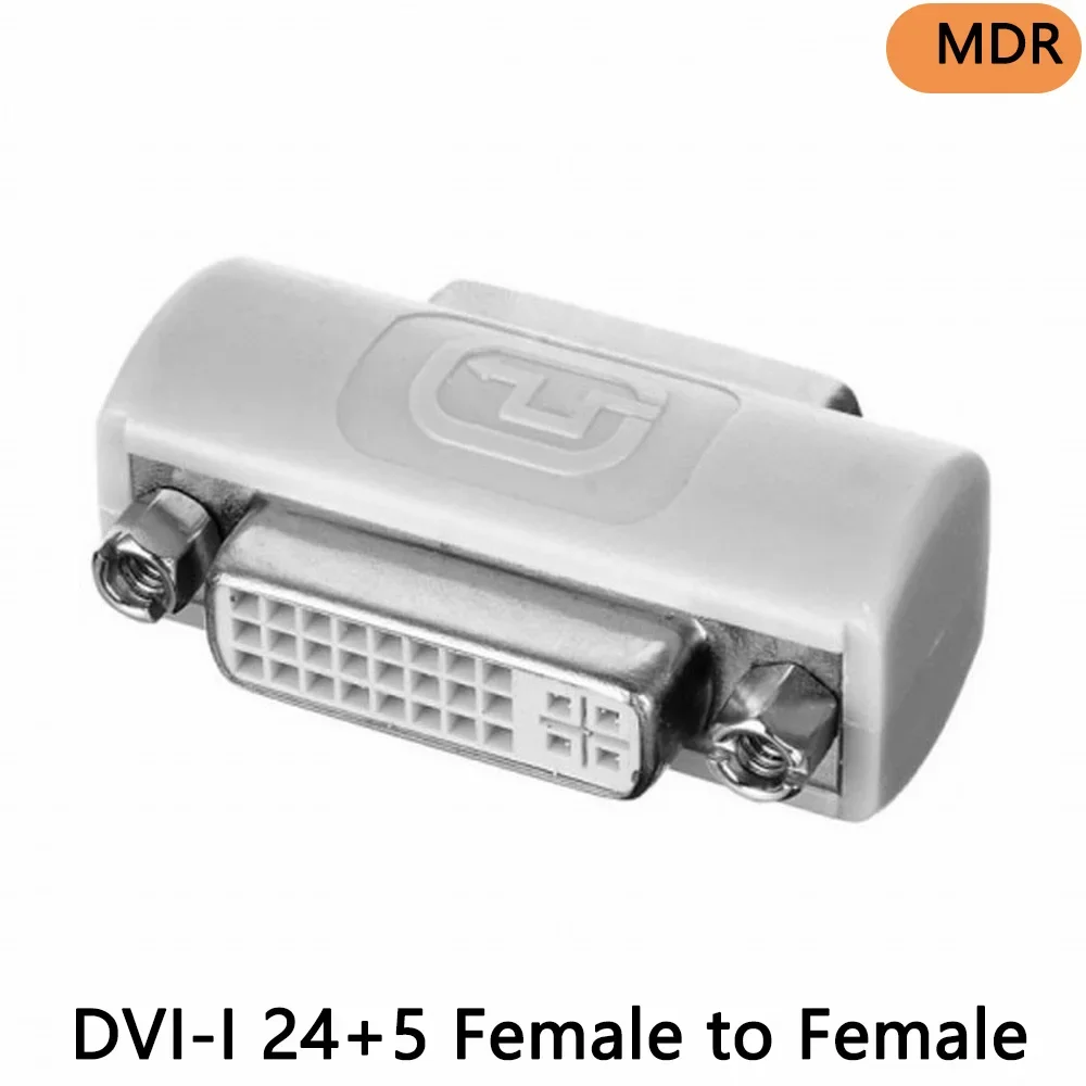 DVI-I 24+5 Female to DVI 24+5 Female VIDEO Converter Adapter connector straight through extension head display extension cable