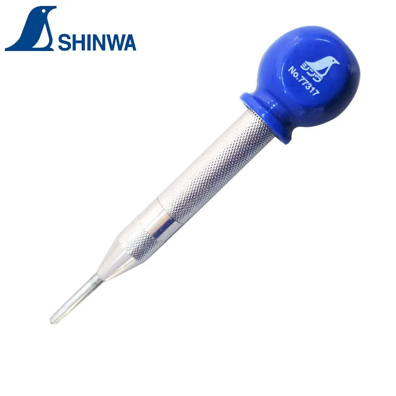 

SHINWA Auto Punch Easily Use for Marking Steel Metals Aluminum Materials Not Hardened Fitter Tool 77317 77318 77259 77258 1PCS