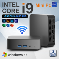 Mini Computer Intel Core I9 8950HK Mini Pc Computer Intel N5095A Windows 11 Mini Gaming Pc 16GB DDR4 1/2TB SSD WiFi 6 Computer