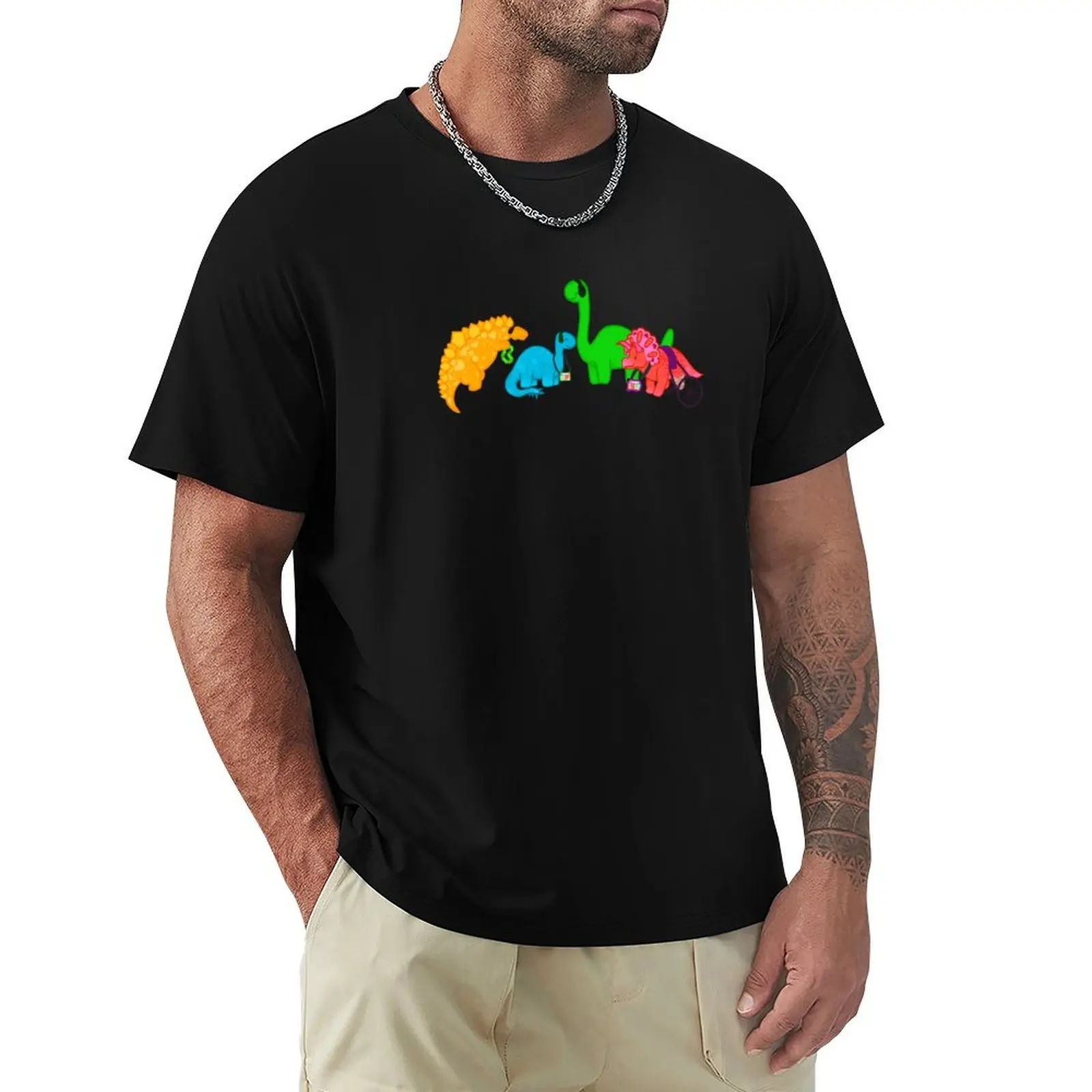 Disability inclusive Dinosaurs T-Shirt Soft Cotton Print T-Shirt