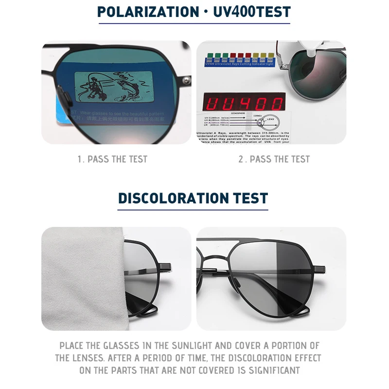 KIZN Pilot قصر النظر النظارات الشمسية الرجال النساء الاستقطاب تلطيخ نظارات كلاسيكية القيادة نظارات طبية مخصصة-0.50 إلى -6.0