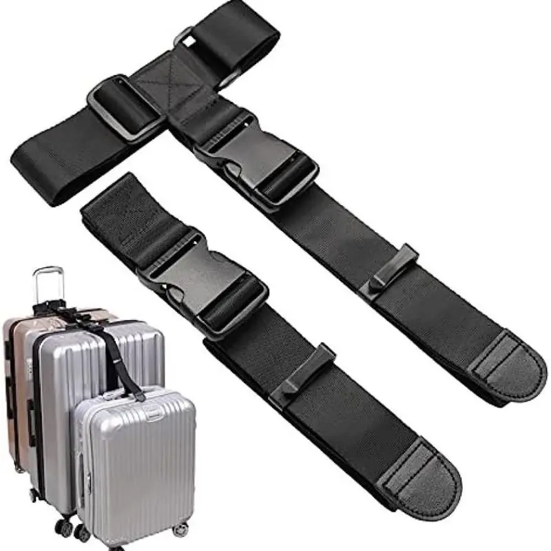 Nylon Strap For Wheel Buckle Travel Luggage Multi-Function Adjustable Outbound Luggage Strap Portable Camping Strap