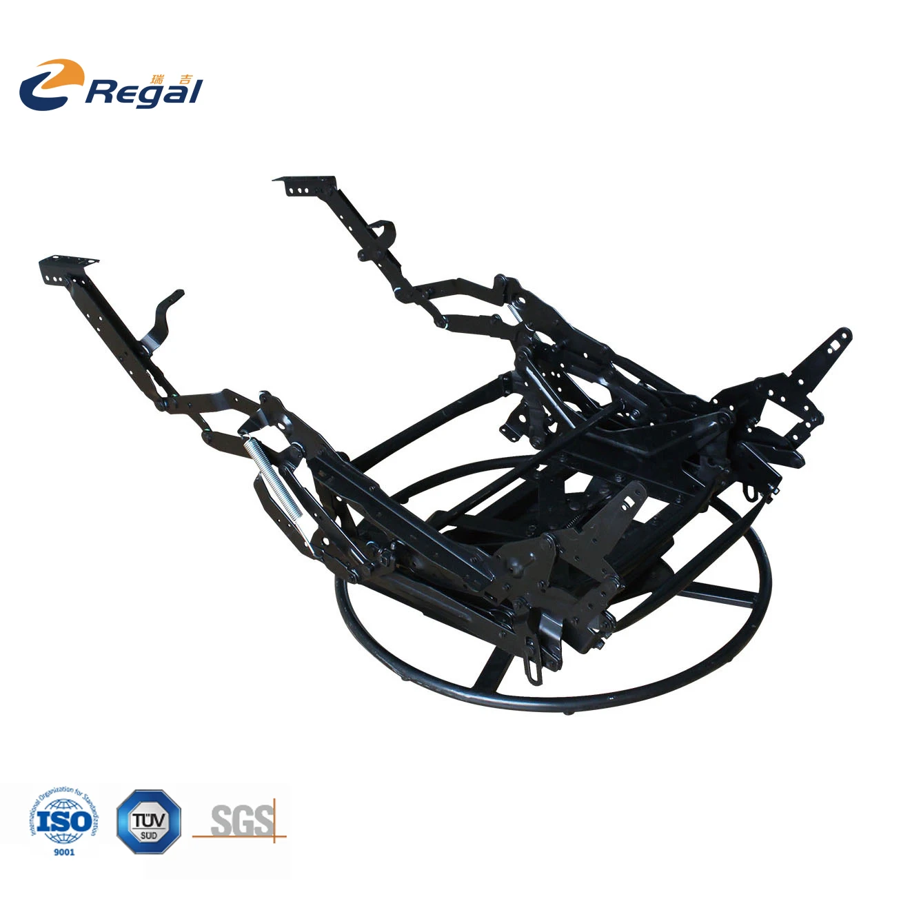 

REGAL RG-86 Metal Glider And Swivel Recliner Sofa Mechanism Manual Recliner Lever Parts Black Wood Box Modern 3 Years 22.0KG