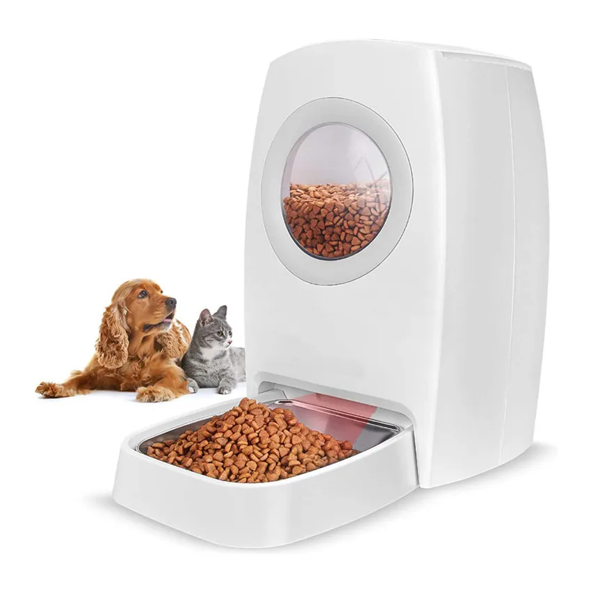

Guangdong Linsun WiFi Smart Automatic Pet Feeder with Plastic Material Battery Powered 6L Capacity Indoor Use for Dogs & Cats