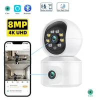 ICSEE 4K 8MP lente Dual 2K 4MP Wifi IP PTZ domo interior seguimiento automático Audio bidireccional vigilancia de seguridad Color visión nocturna FHD