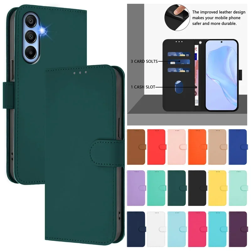 A25 a256e caso de cor doce para samsung galaxy a25 carteira de couro funda para samsung a 25 5g SM-A256E cartão bolso capa de telefone
