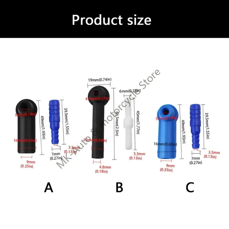 F62F ملحقات نظام نزف الفرامل الاحترافي المقاوم للتسرب، معدات صيانة السيارات الملائمة العالمية، المواد البلاستيكية