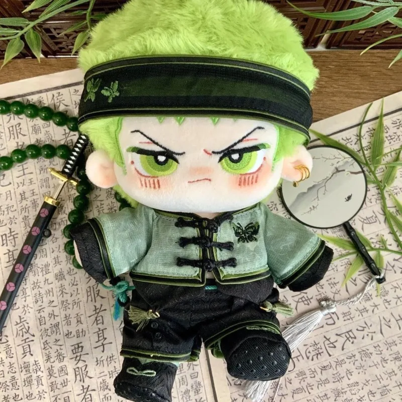 

One Piece Anime Peripheral 20cm Roronoa Zoro Cotton Doll Cute Cartoon Plush Doll Toys Pillow Bedroom Ornaments Collection Gifts