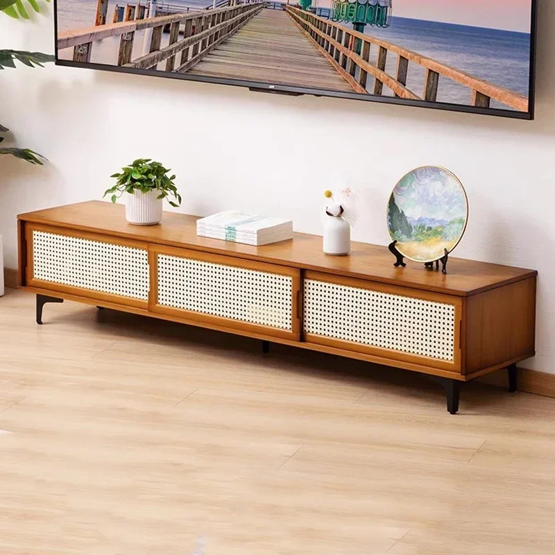 Living Room Monitor Tv Stands Mid Century Cabinets Modern Display Luxury Salon Floor Table Coffee Muebles Home Furniture