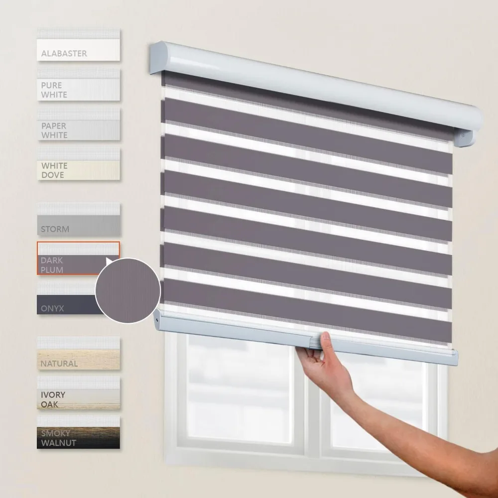 Tende per finestre Zebra senza fili - Tonalità moderne per finestre con privacy e stile duraturo