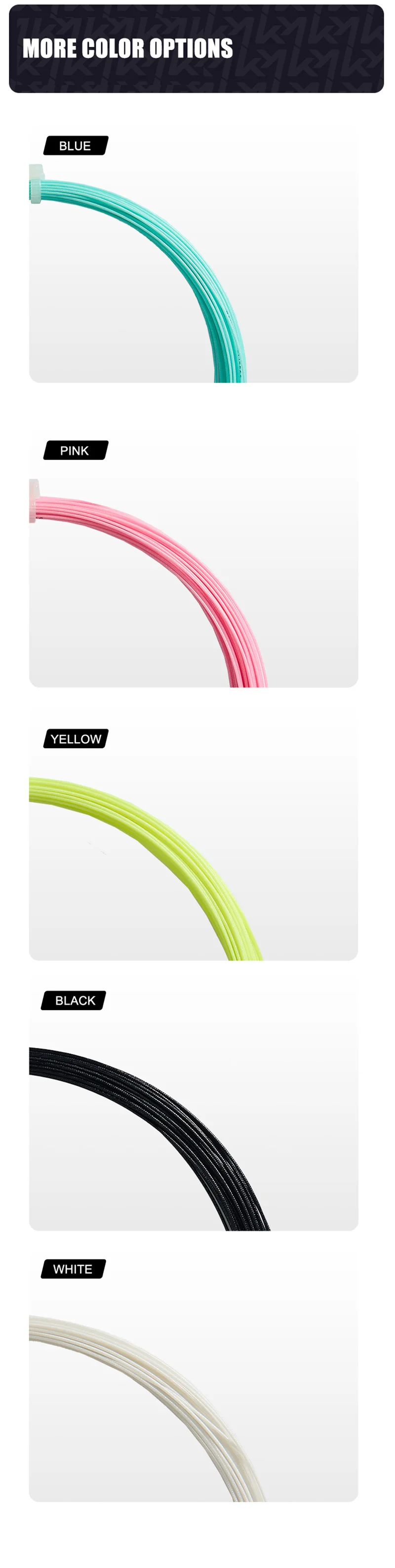 Kawasaki ELITE-65 Badminton String 0.65mm High-quality Elasticity Crisp Sound Badminton Accessory String