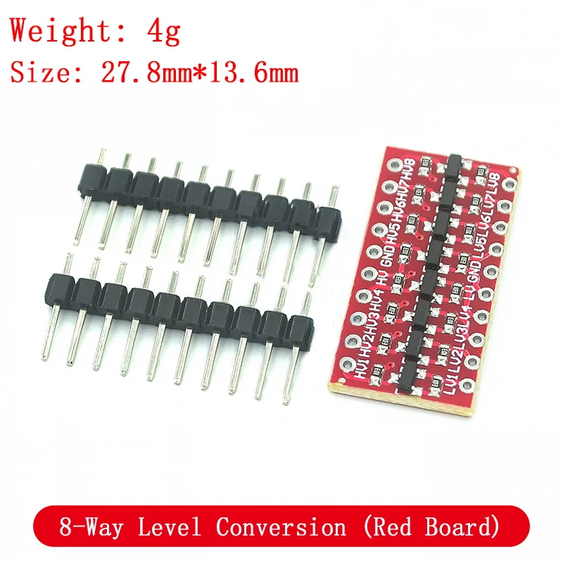 Picture 3: 2 Channel 4 8 way IIC I2C UART SPI TTL Logic Level Converter Bi-Directional Module 5V to 3.3V For Arduino Compatible Breadboard