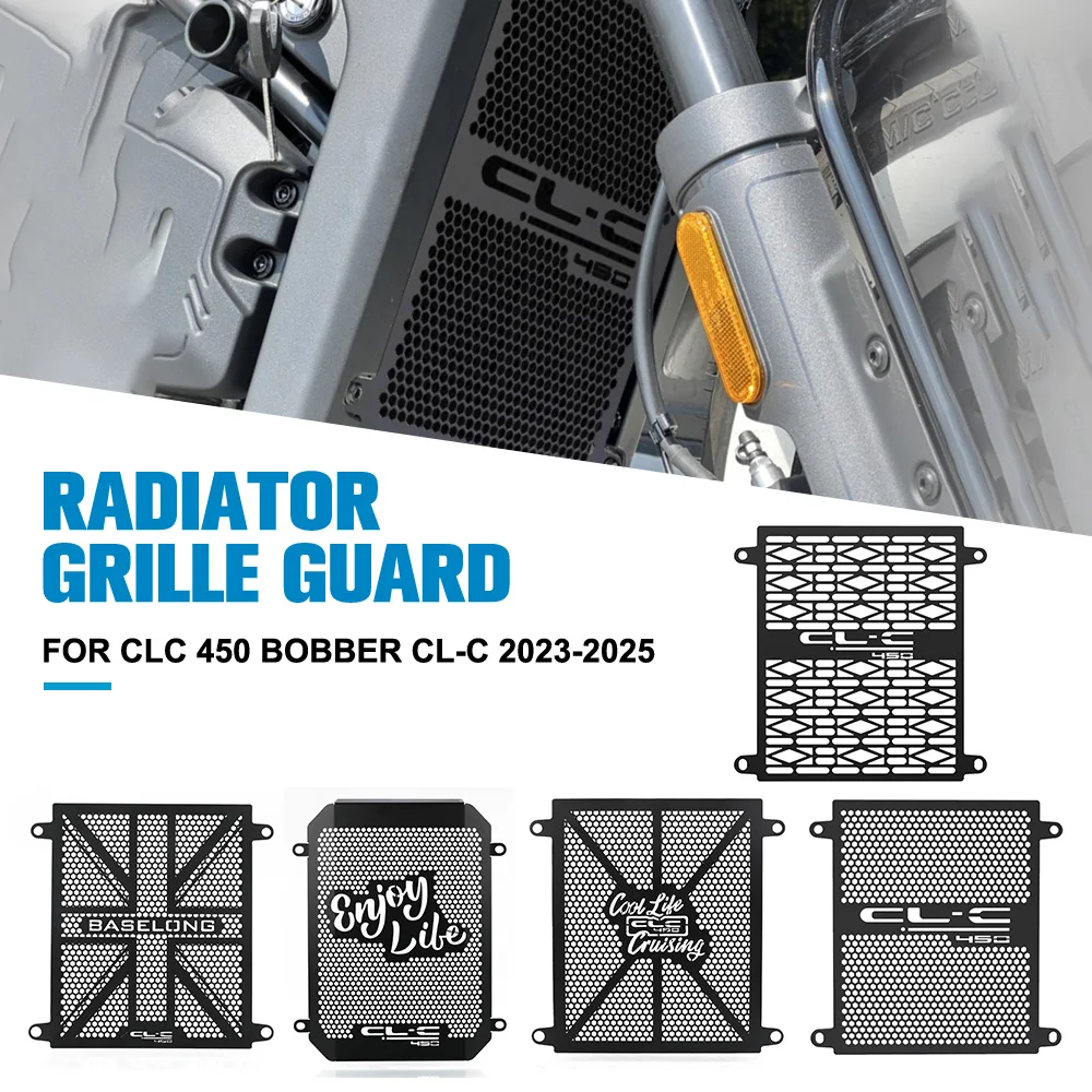 

Radiator Grille Guard Protector Cover Motorcycle Accessories FOR CFMOTO CLC 450 Bobber CL-C 2023-2024-2025 Aluminum Alloy CLC450