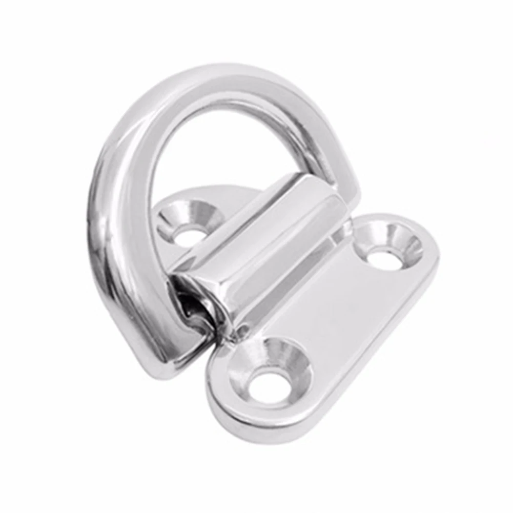 Anchor Point Lashing Ring Silver Tie Down 1 Pcs D Ring Folding Pad Eye Marine Trailer Truck Accessories Replacement