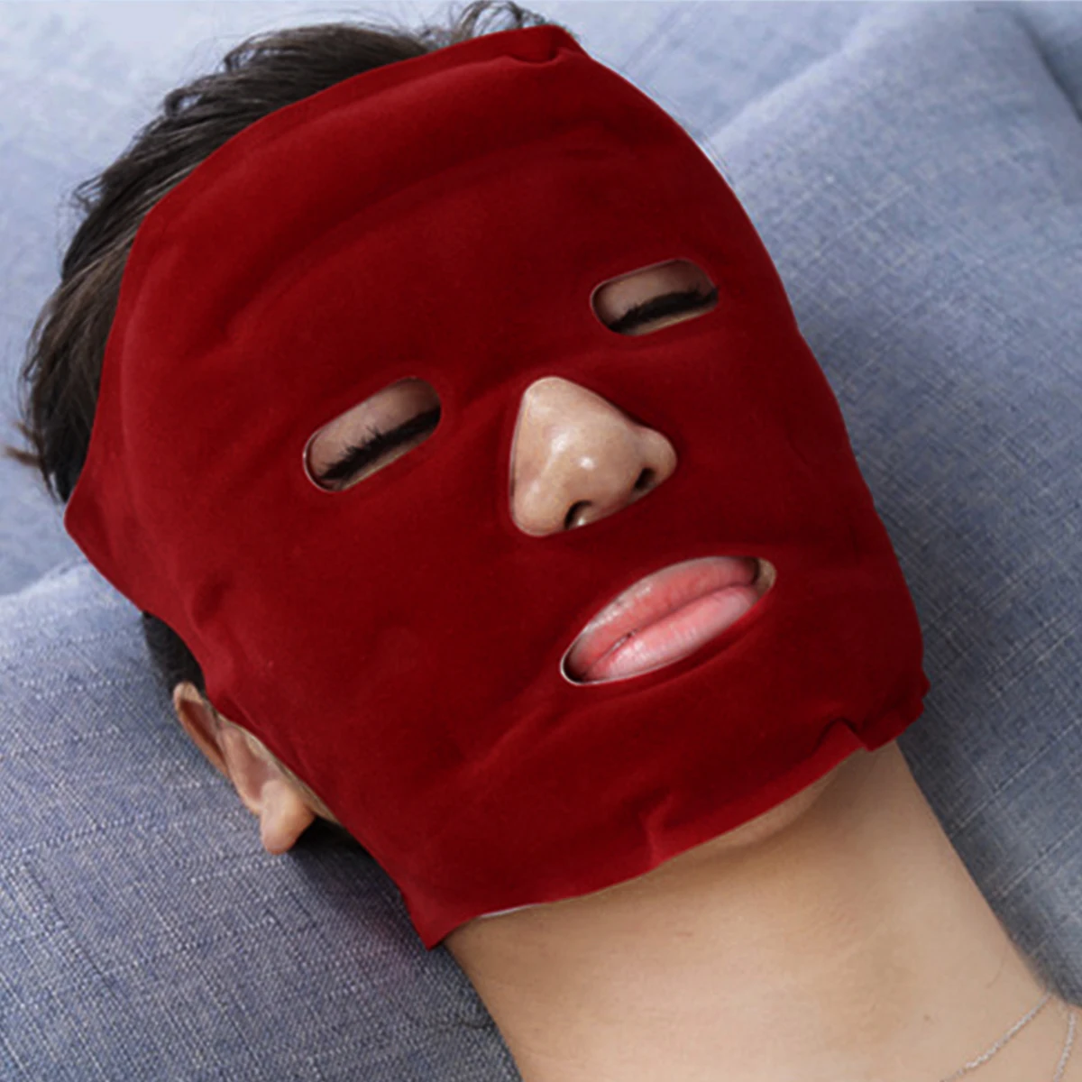 

Ice Beauty Mask Skin Quality Improvement Cold Therapy Anti-wrinkle Tourmaline Durable Fridge Hot Water Full Coverage
