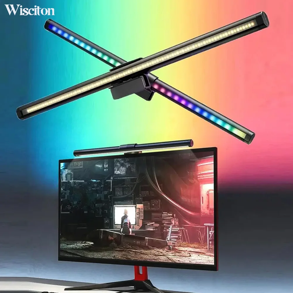 tela de exibicao de toque controle remoto lampada de protecao para os olhos rgb desktop fundo parede atmosfera luz aprendizagem iluminacao presente 01