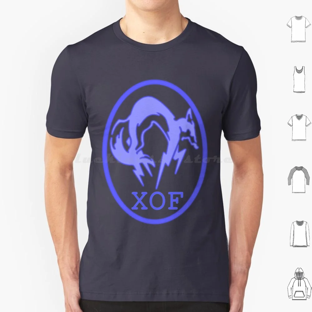 Xof Logo-Purple T Shirt Cotton Men Women Diy Print Foxhound Fox Xof Metalgear Metal Gear Solid Ground Zeros Hideo Kojima Purple