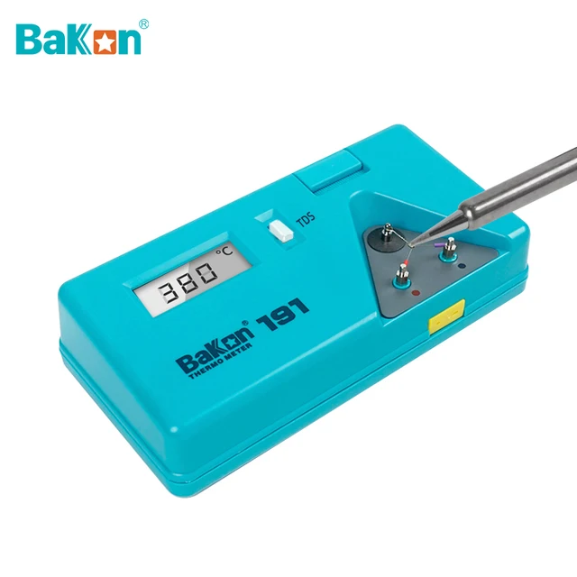 Termometr do testowania końcówek lutowniczych Bakon BK191, lut bez ołowiu, wyświetlacz cyfrowy LCD, 0 ~ 700 ℃   Mechanik czujników