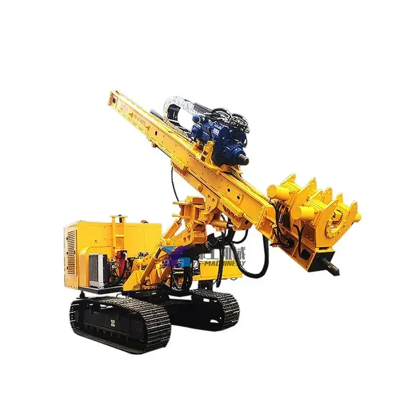 Square Stand Stone Nail Hole Driller Machine 120m Electric Borewell Drilling Rig Barrier Pile Driving Machine