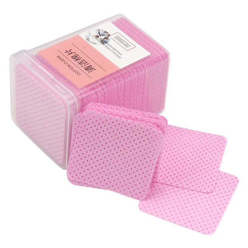 Niet-geweven stof Wimpertransplantatie Lijmreiniger Wattenschijfje voor fles Mond Veeg Professioneel schoonheidssalonhulpmiddel