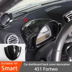 Car Dashboard Rear Cover Interior Accessories ABS Plastic Decorative Stickers for Smart 451 Fortwo 2009 2010 2011 2012 2013 2014