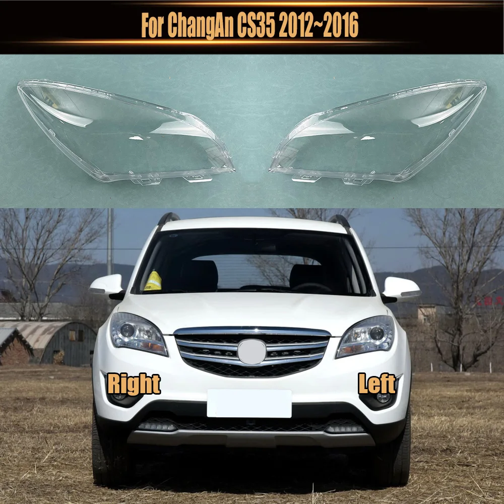 

For ChangAn CS35 2012~2016 Front Headlamp Lamp Cover Transparent Lampshades Headlights Shell Plexiglass Replace Original Lens