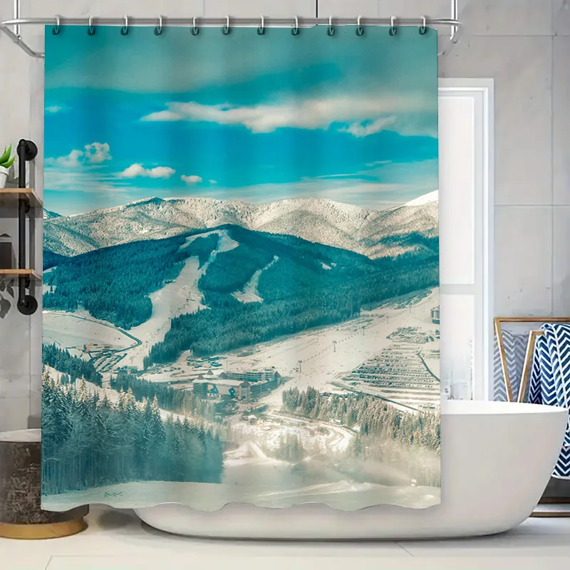 

Занавеска для душа с сердечным узором, розовый, белый цвет, декор для ванной комнаты, водонепроницаемый моющийся пластиковый стержень, карманная кисточка