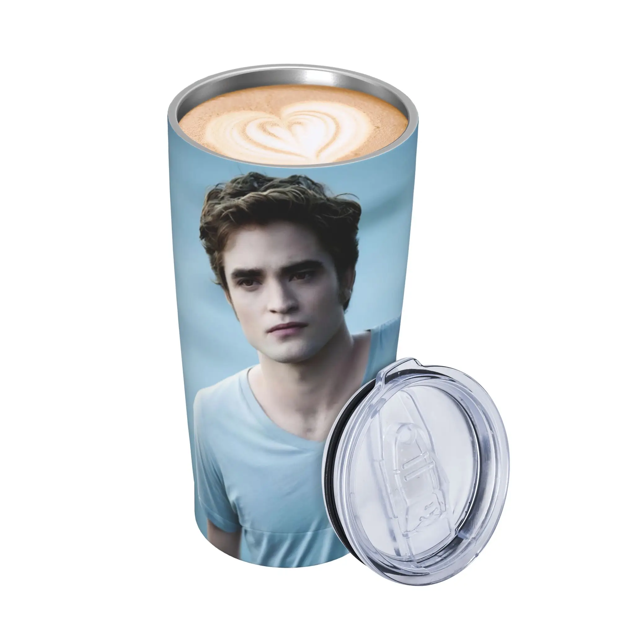 Edwards Cullen  Tumbler Vacuum Insulated  Thermal Cup Stainless Steel Double Wall Mug Spill Proof 20oz