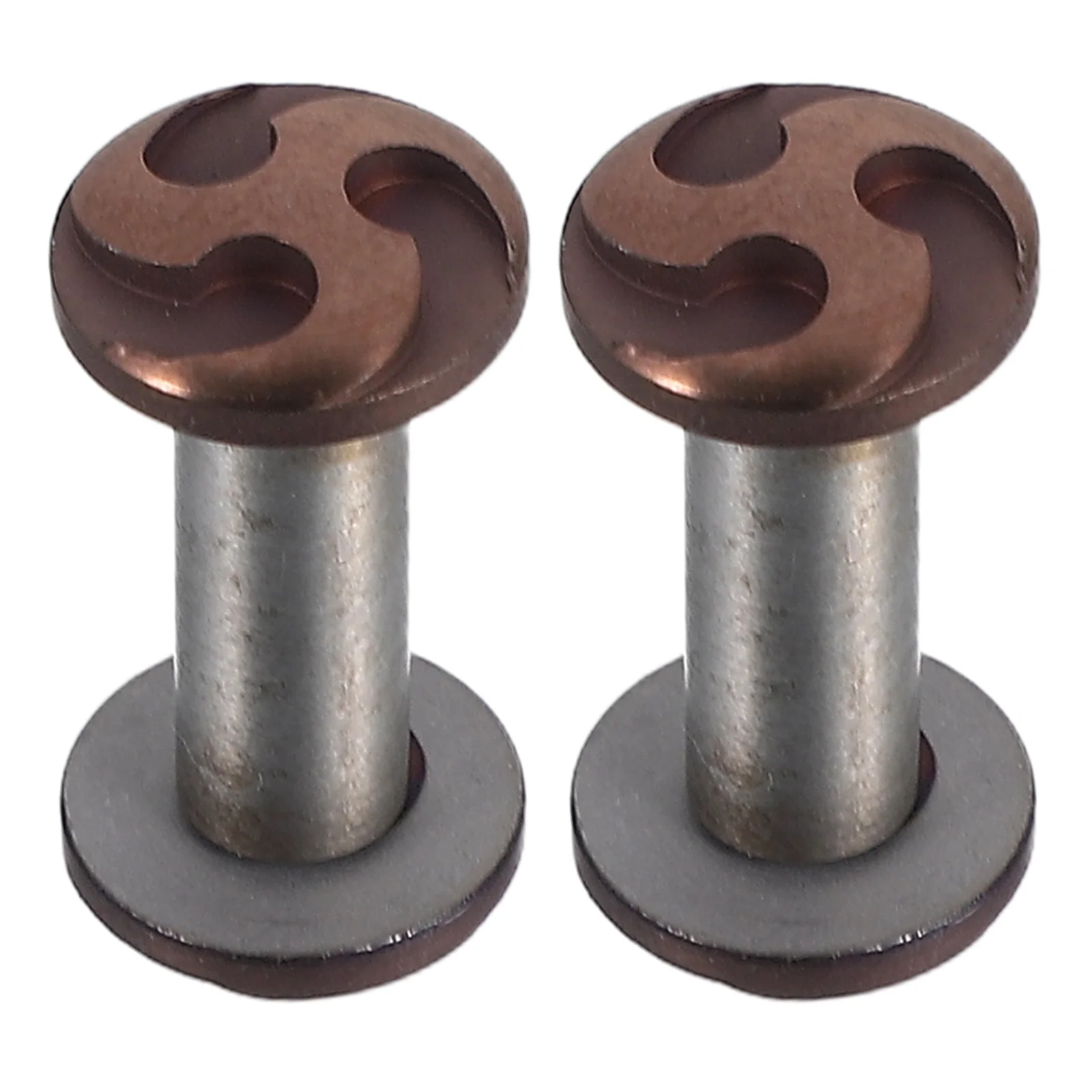 

2Pcs DIY Knife Handle Rivets Stainless Steel Easy Installation Multipurpose Linkage for Slicing Meat Vegetable Fruit Knives