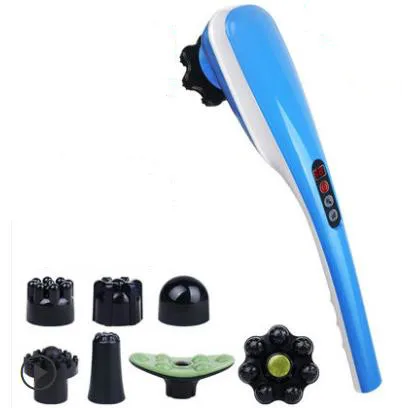 Rechargeable massage stick handheld electric multifunctional body vibration leg shoulder neck tapping dolphin massager