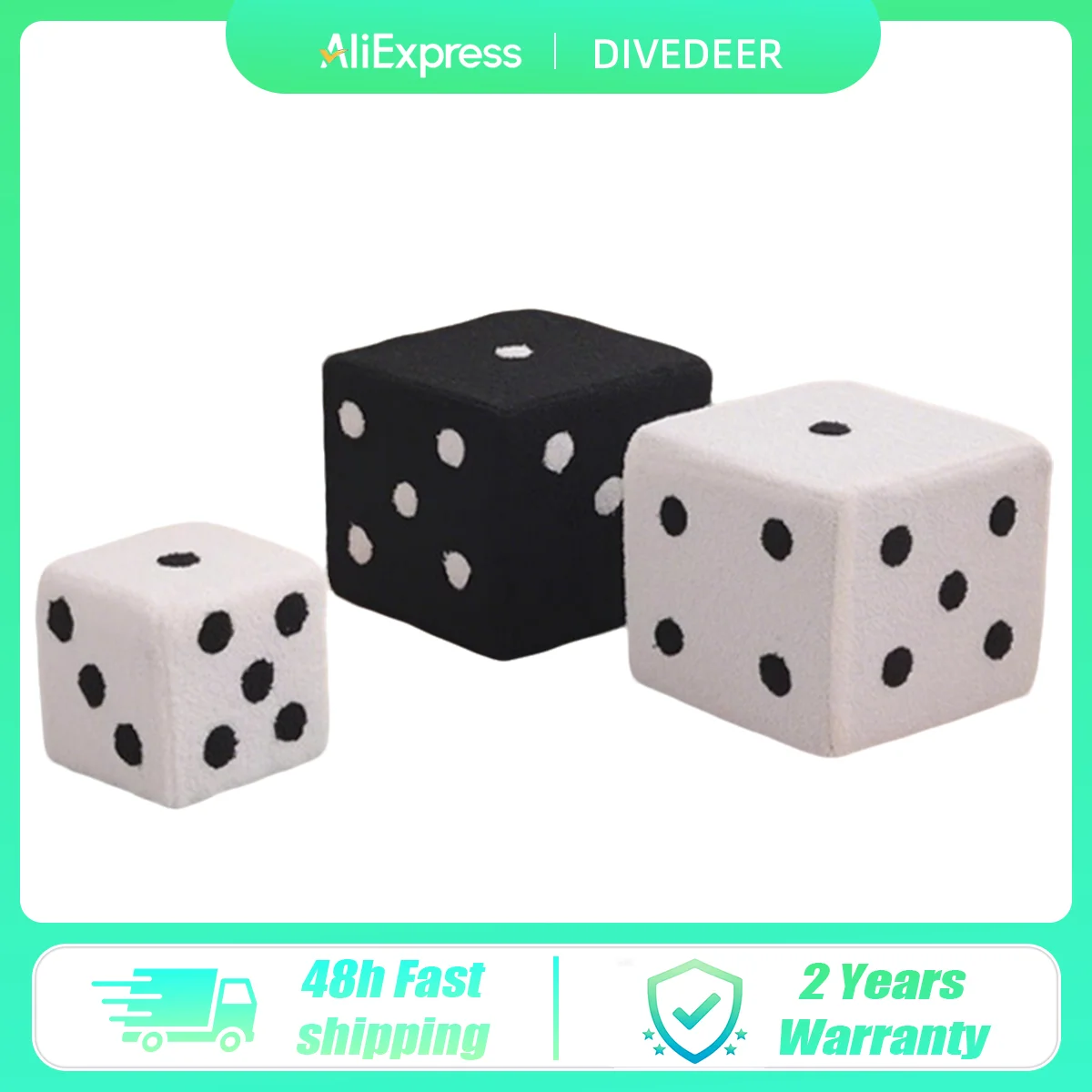DIVEDEER Creative Dice Stool Stylish Thickened Dice Stool Entrance Shoe Bench Alternative Living Room Sofa Stool
